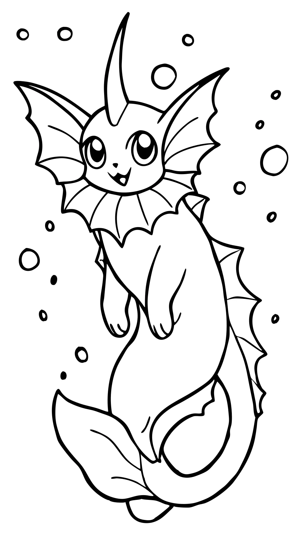 vaporeon coloring page